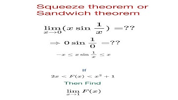 Navigating Limits part 4: Squeeze Theorem or Sandwich Theorem