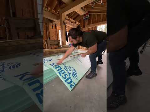 Insulation going in