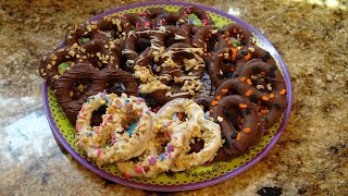 How To Make Easy Inexpensive Yummy Chocolate Dipped Pretzels Great For Any Occasion
