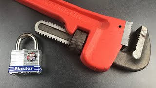 [672] Pipe Wrench vs. Master Lock No. 5