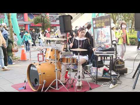 2023/01/29(日)初八【告白氣球】周杰倫🥁李侑真-爵士鼓😍信義新光三越A4後段(面向BELLAVITA)街頭演出💕