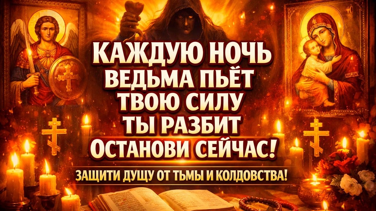 🚨😈 КОЛДУНЬЯ ПЬЁТ ТВОЮ СИЛУ КАЖДУЮ НОЧЬ! ТЫ РАЗБИТ—ОНА ЦВЕТЁТ! МОЛИТВА ОСТАНОВИТ ЗА 90 СЕКУНД!⚡🌙