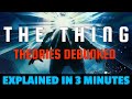 The Thing (1982) Explained in 3 Minutes