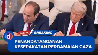 Trump-El Sisi Resmi Teken Kesepakatan Perdamaian Gaza di Mesir