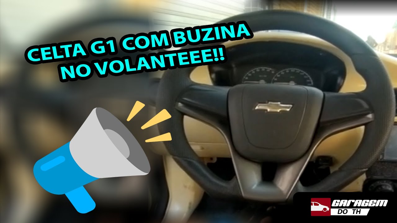 INSTALANDO BUZINO NO VOLANTE NO CELTA G1