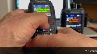 11. Anytone D890UV Satellite Setup with two options to program Satellite settings, Up &amp; Down Links.