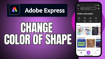How to Change Color of Shape on Adobe Express 2025?