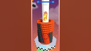 The stack ball gaming level -278#stackball #ballgames #stackballsolution #shortsgame #shortsfeed