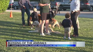 Abilenians & pets gather for annual blessing of animals at St. John's Episcopal School