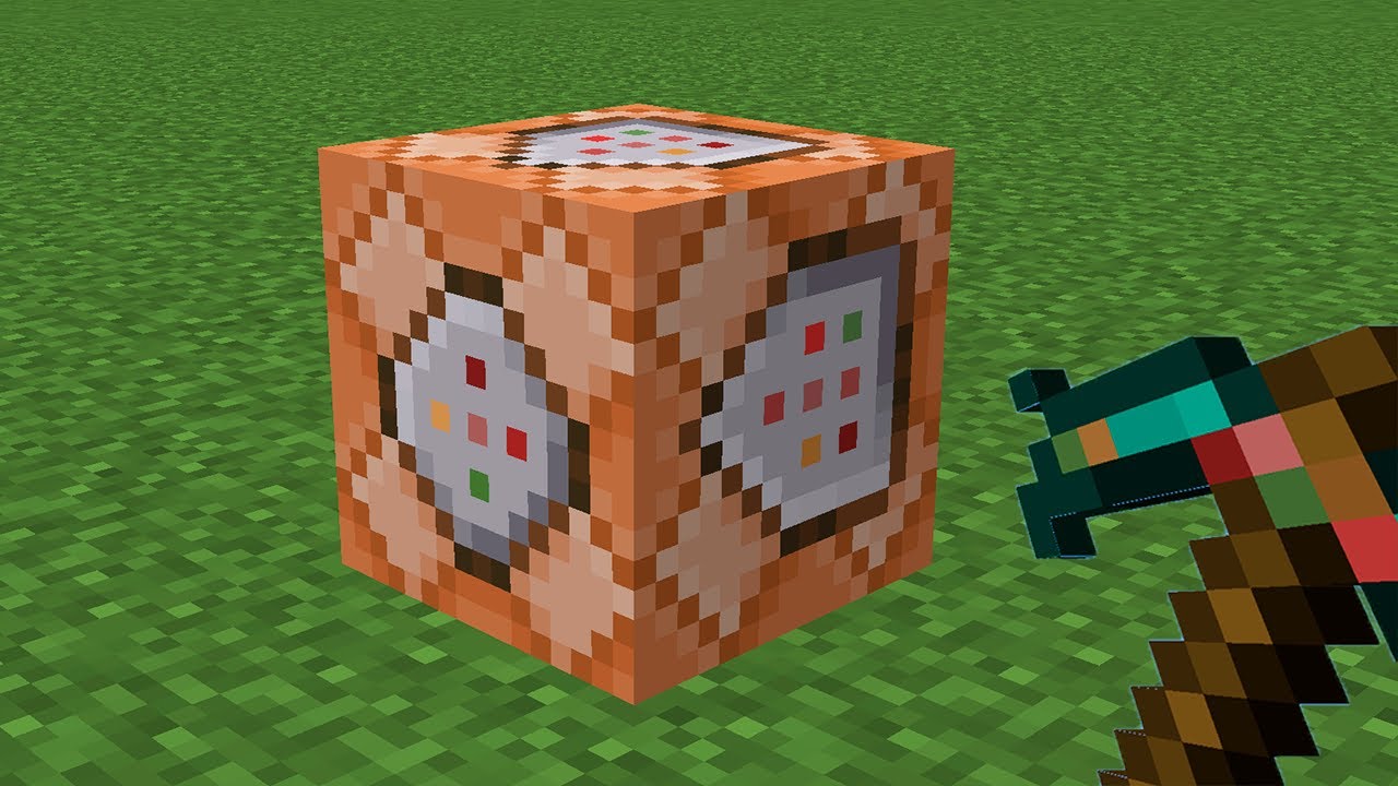 can i break the command block with a pickaxe? YouTube