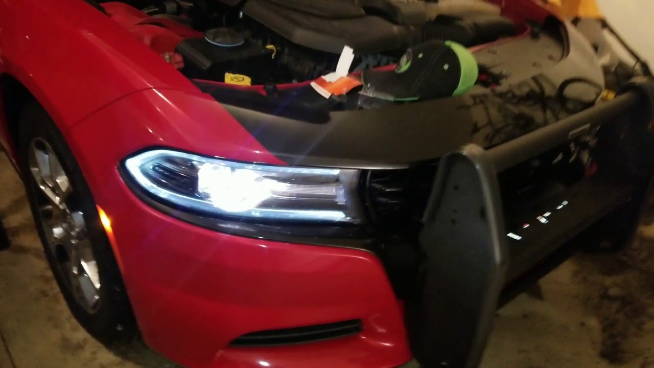 How to replace headlights on a dodge charger - YouTube