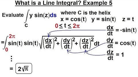 Calculus 3: Line Integrals (17 of 44) What is a Line Integral? [y(sinz)]ds Example 5