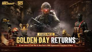 525 Golden Day Coming! | Free Skins and Appearance Vouchers - Arena Breakout