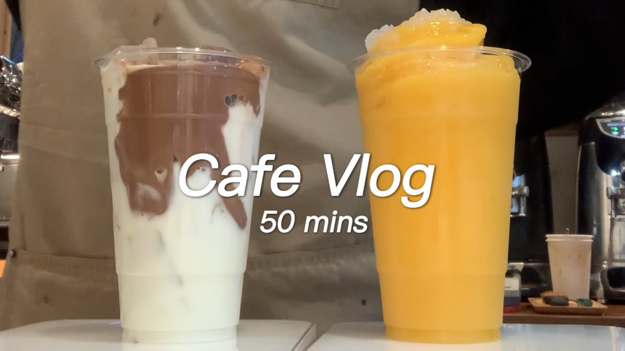 Кафе Vlog 50 минут / Приходите сюда для исцеления / Кофе / Кафе Vlog коллекция/неполный бариста vlog