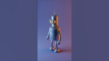 Futurama - Bender 3D in blender🤖 #art #nft #animation #3d #3danimation #futurama