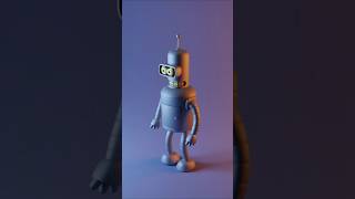 Futurama - Bender 3D in blender🤖 #art #nft #animation #3d #3danimation #futurama