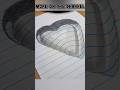 Amazing 3D heart illusion #3d #art #drawing