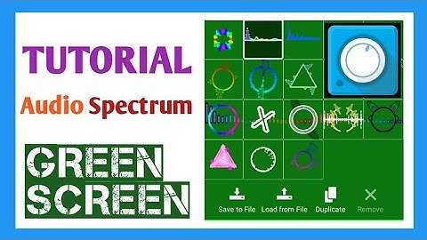 TUTORIAL Cara Membuat Green Screen Audio Spectrum di Avee Player