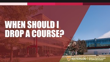 When should I drop a course?