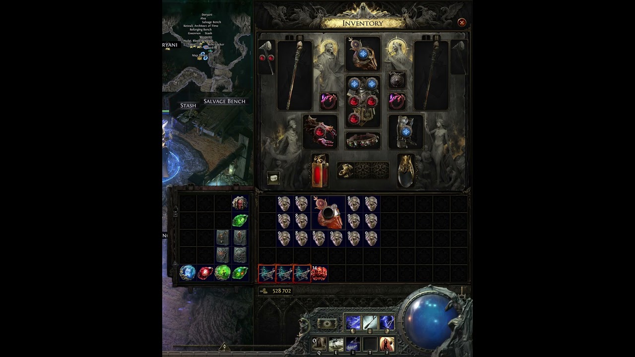 POE2 | 140 Divine G4MBL3 for Perfect Black Sun Crest Wrapped Greathelm | Part 1