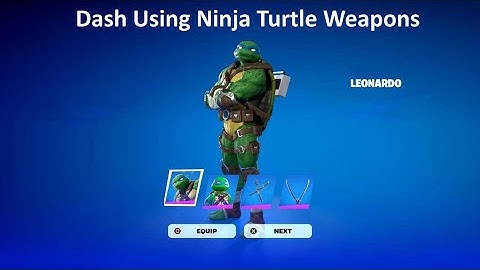 Dash Using Ninja Turtle Weapons TMNT Give Em Shell Quest Fortnite