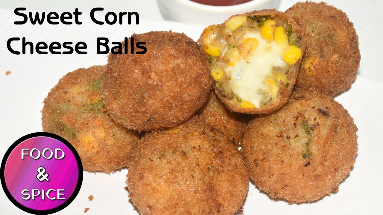 Cheese Corn Balls Crispy Corn balls Sweet Corn Balls Cheesy