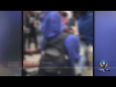 Police respond to Vance High School in north Charlotte after large fight