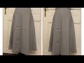 Kako se siva zvonasta suknja 4042 sivenjezapocetnike suknja