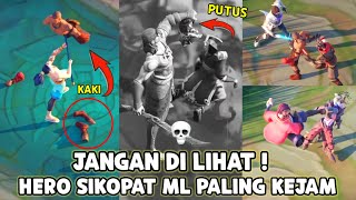 SKILL SIKOPAT HERO ML PALING BRUTAL DAN KEJAM ! REACTION TIKTOD MLBB PALING MENGERIKAN