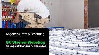 GC Steiner Haustechnik Onlineshop in Sage50 Handwerk einbinden