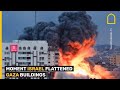 Moment Building collapses after Israeli air strike in Gaza City