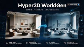 From One Image to a 3D World in Minutes using Hyper3D WorldGen | Full Beginner Tutorial