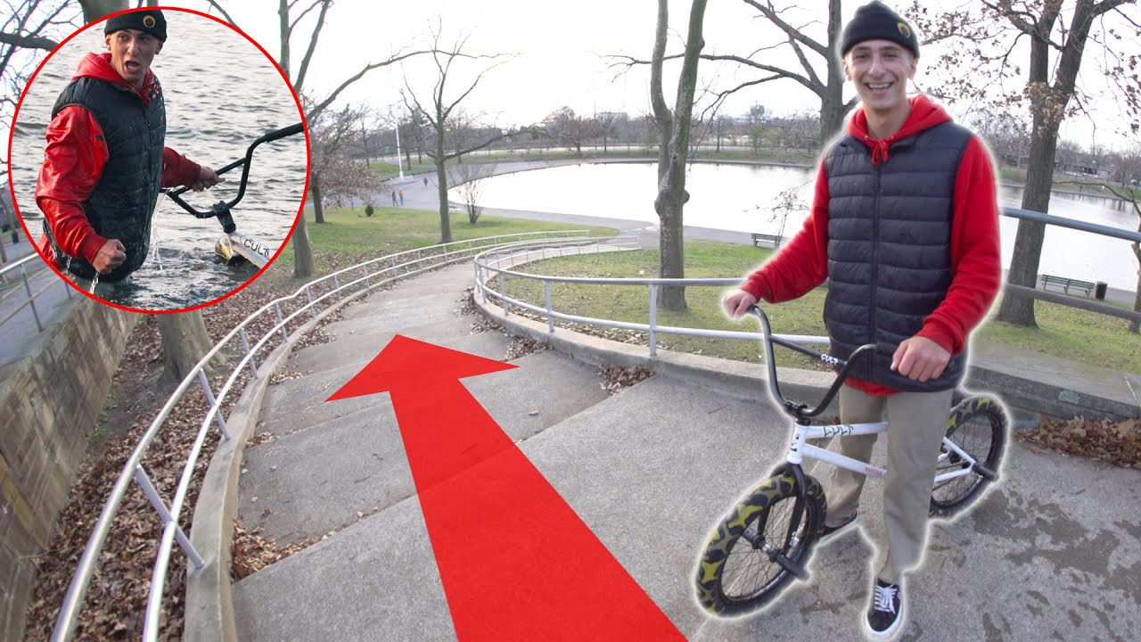Grinding The Longest Handrail Straight Into A Pond! (Part 2)