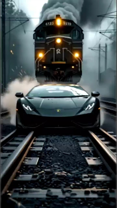 “Insane Lamborghini vs Train! 🚗”