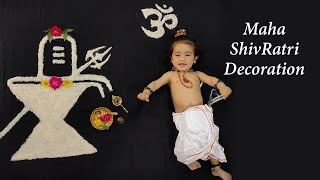 maha shivratri decoration || Maha Shivaratri photo shoot ideas at home || Baby Shivaratri theme 2023