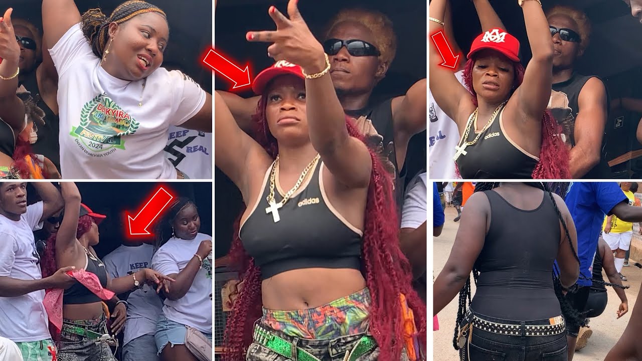 Ghana best Dancing ATOPA festival float with beautiful ladies shakes ...