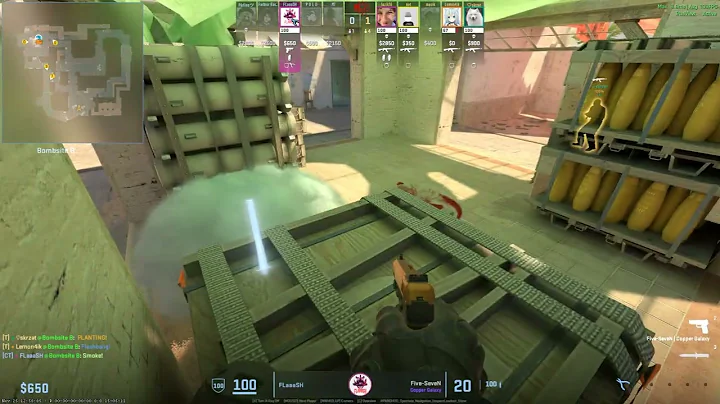 CS2 Mirage 1v4 Ninja Defuse FLaaaSH