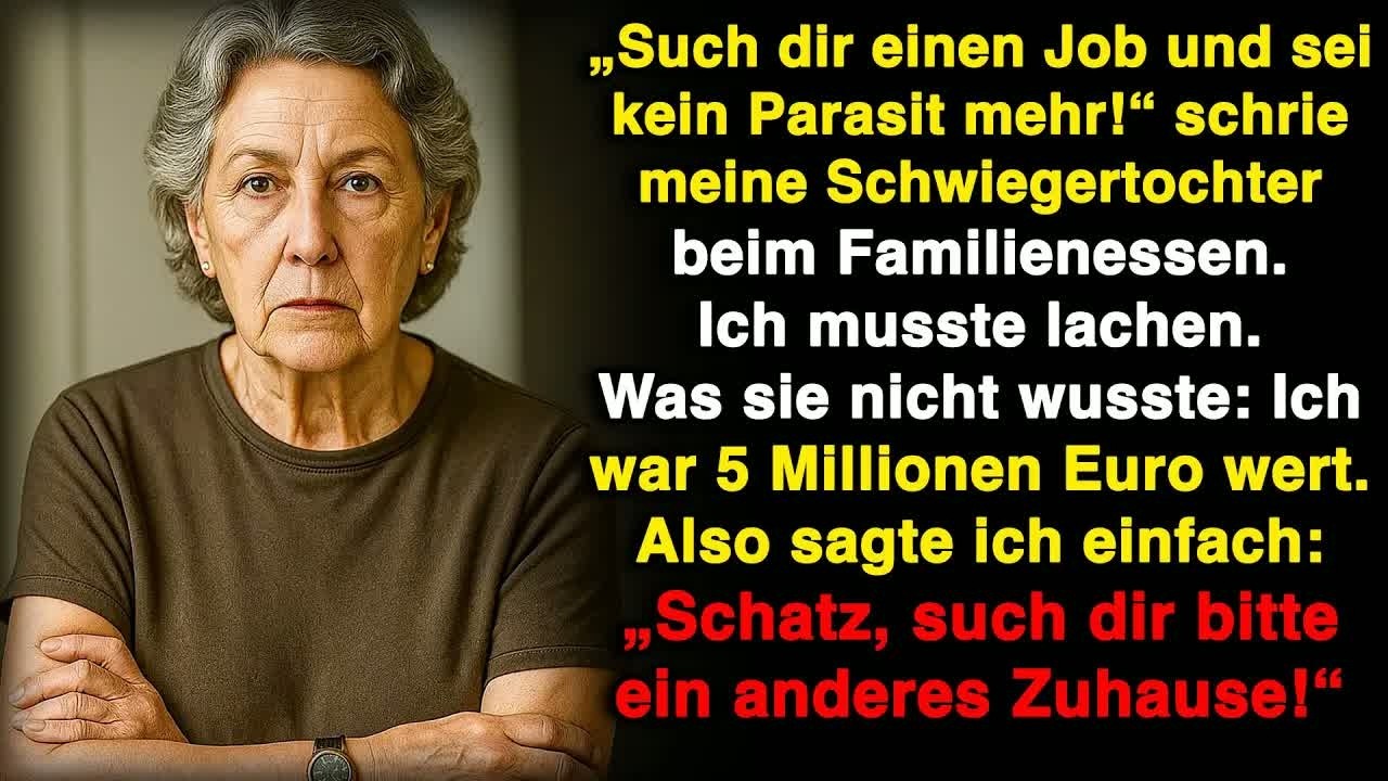 „Such dir einen Job und hör auf, ein Parasit zu sein!“, schrie meine Schwiegertochter!