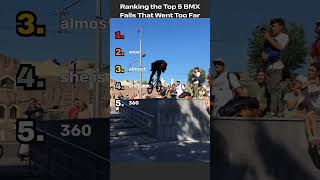 Ranking the Top 5 BMX Fails That Went Too Far!