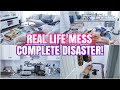 REAL LIFE MESS | COMPLETE DISASTER CLEAN WITH ME | MESSY HOUSE TRANSFORMATION