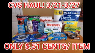 CVS COUPONING HAUL 3/21-3/27 [ONLY .51 CENTS/ITEM] MONEYMAKER VENUS &amp; SOFTSOAP! FOOD DEALS