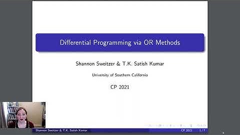CP2021 (Trailer) "Differential Programming via OR Methods"
