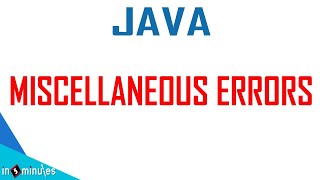 V22 | Miscellaneous Errors