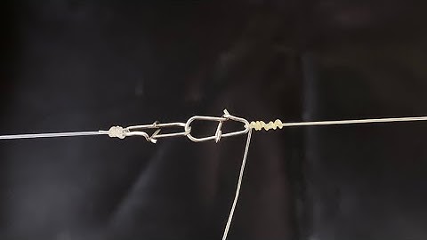 Cách nối dây leader với khoá link đơn giản và chắc chắn số 02.