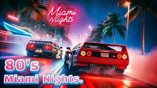 80's Miami Nights | High-Speed Lofi Synthwave Mix