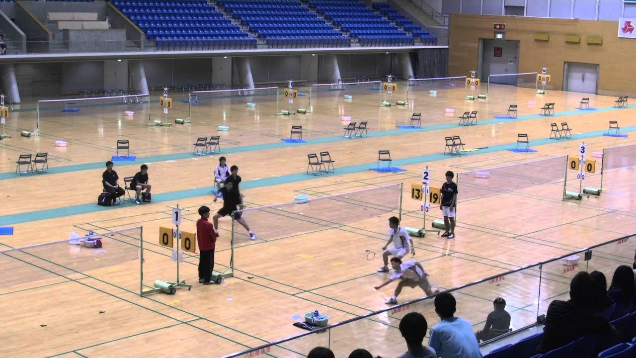 14 青森県高校総体 バドミントン Md 決勝 青森山田 西谷 中峰vs東奥学園 馬屋原 三浦 Youtube