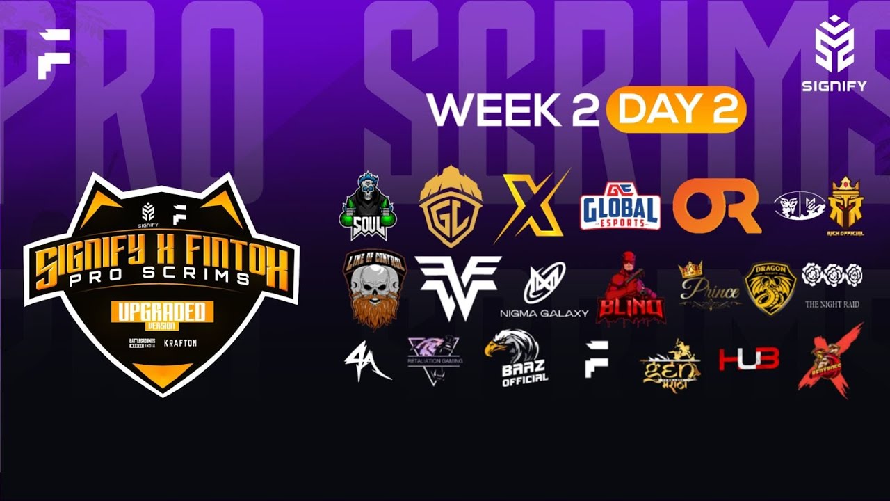 [HINDI] FINTOXxSIGNIFY PRO BGMI SCRIMS WEEK 2 DAY 2| BGMI LIVE | BGMI UNBAN FT.GODL SOUL XSPARK OR