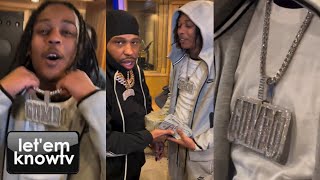 Bronx Rapper Dthang Gz Takes Off French Montana's Lil Chain, Signs With Gumbo For A Big Chain & Cash