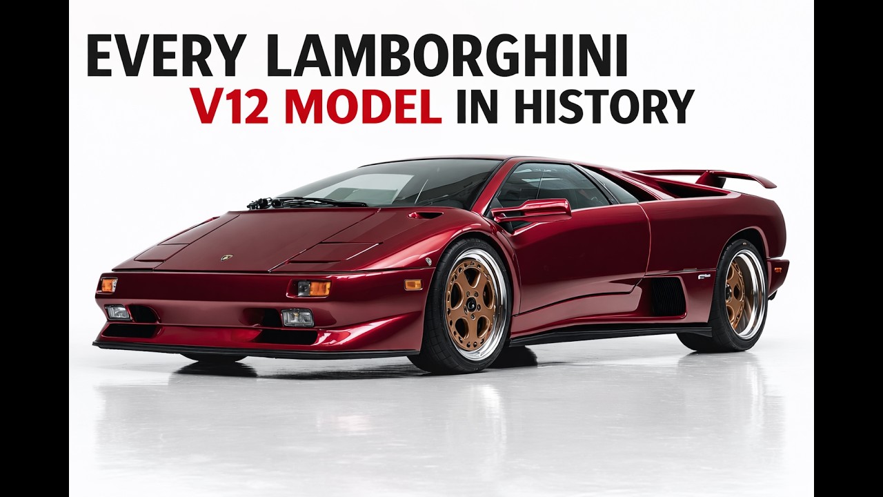 Every Lambo Every Lamborghini V12 Model in History 1963–2026 - YouTube