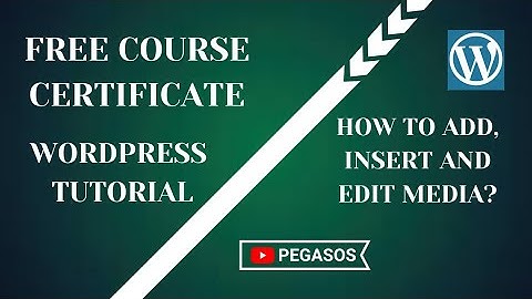How to Add, Edit and Insert Media library in WordPress online tutorial for beginners
